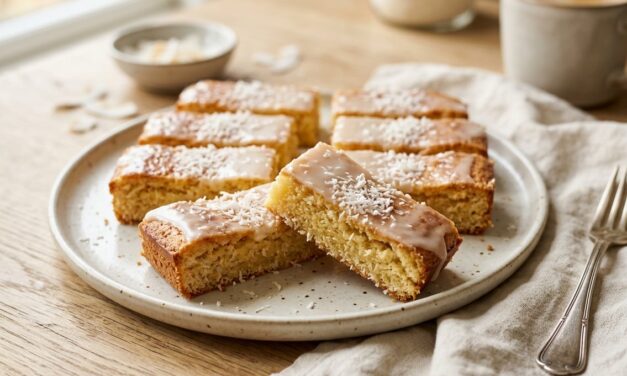 Fedtebrød – klassisk opskrift med kokos og romglasur