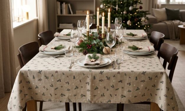 Juledug – sådan vælger du størrelse, materiale og stil til julebordet
